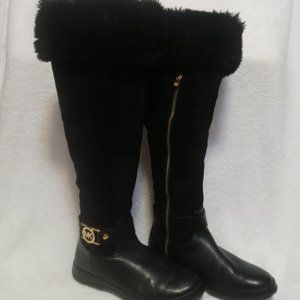 Black Knee High Boots